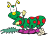 Bug With Broken Leg Clip Art